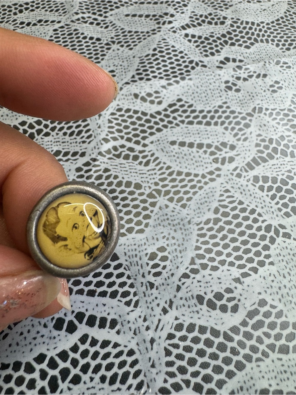 1950s howdy doody metal bubble gum machine ring